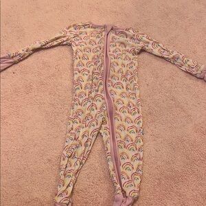 Little Sleepies Rainbow Patterned Kids One Piece